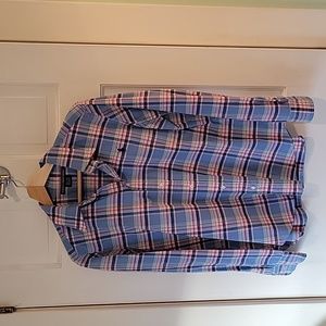Ralph Lauren Woman's plaid Oxford Shirt size 14